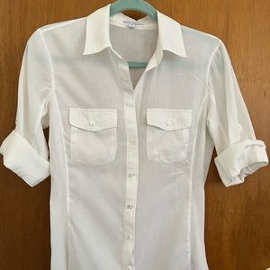 James Persve White Cotton Blouse